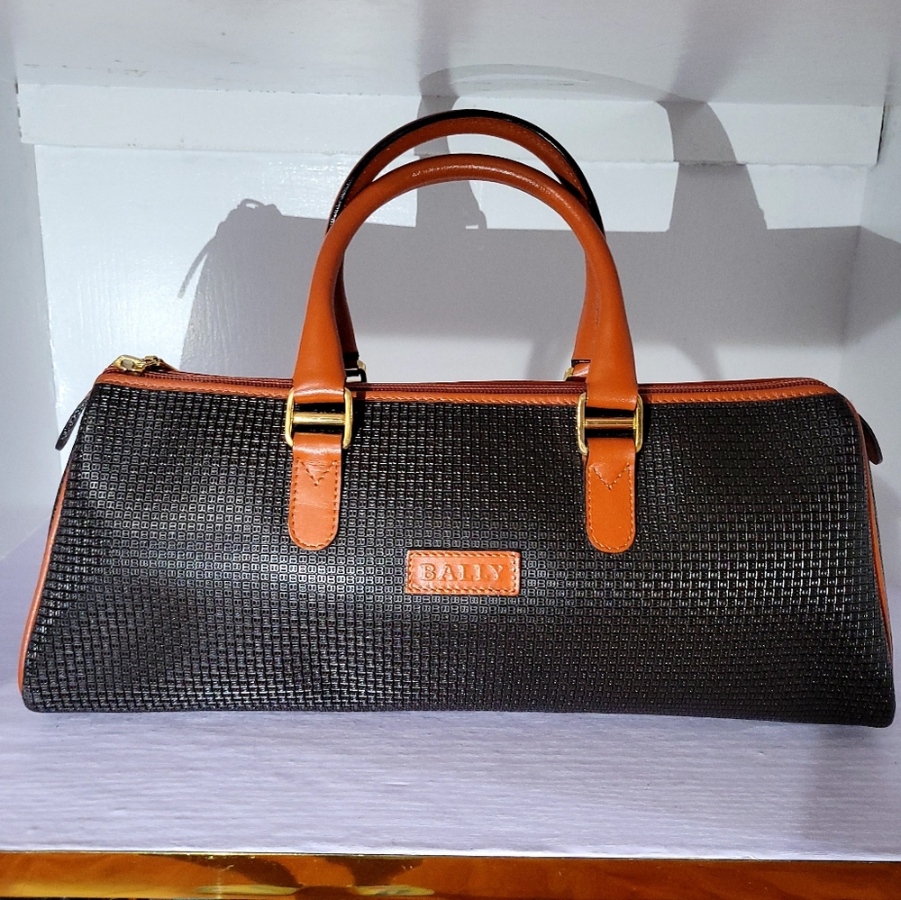 Bally Double Handle Structured Bag - image 1